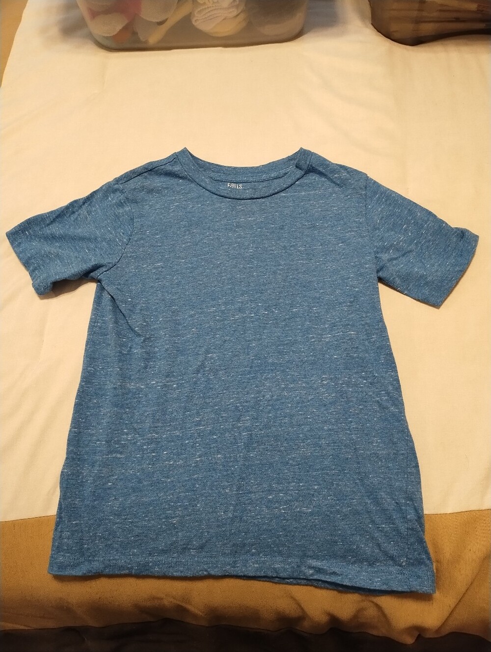 5/$25 Falls Creek Kids Heathered Blue Short Sleeve Tee